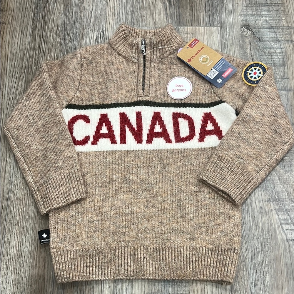 NWT Wool Blend Canada Sweater